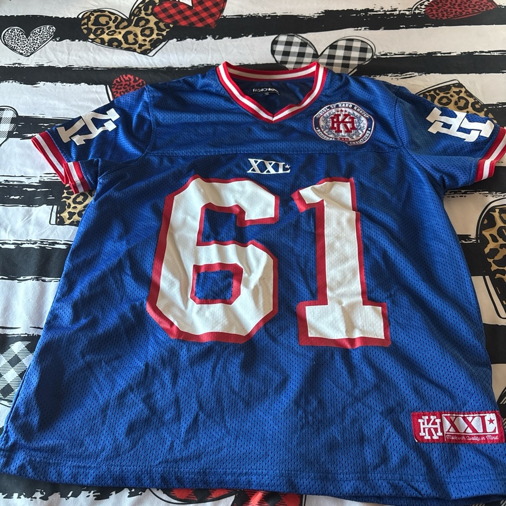 Fashion Nova Blue and Red Women's Jersey